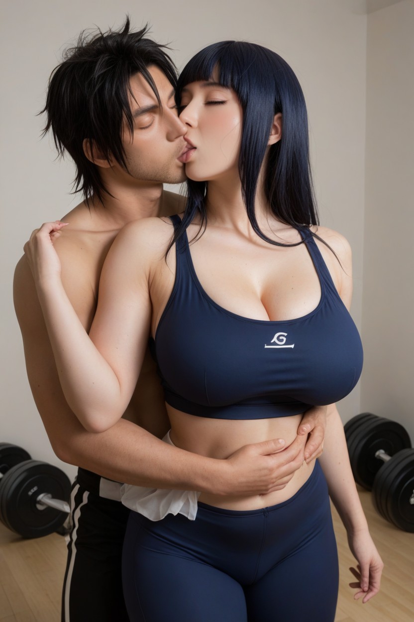 Hinata Pale Skin, Man Is Naked, Big Man AI Porn