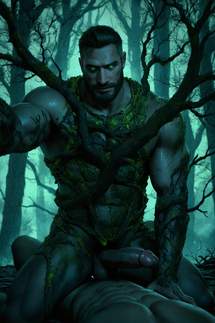 Artstation Quality, White Male Bodybuilder, Massive AI Gay Porn