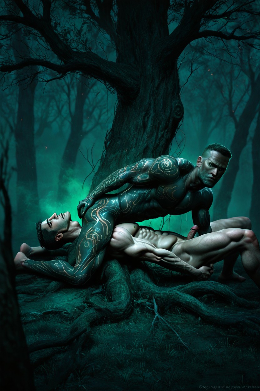 Realistic Bodies, Dramatic Scene, Bodies Must Be Humanly Possible AI Gay Porn