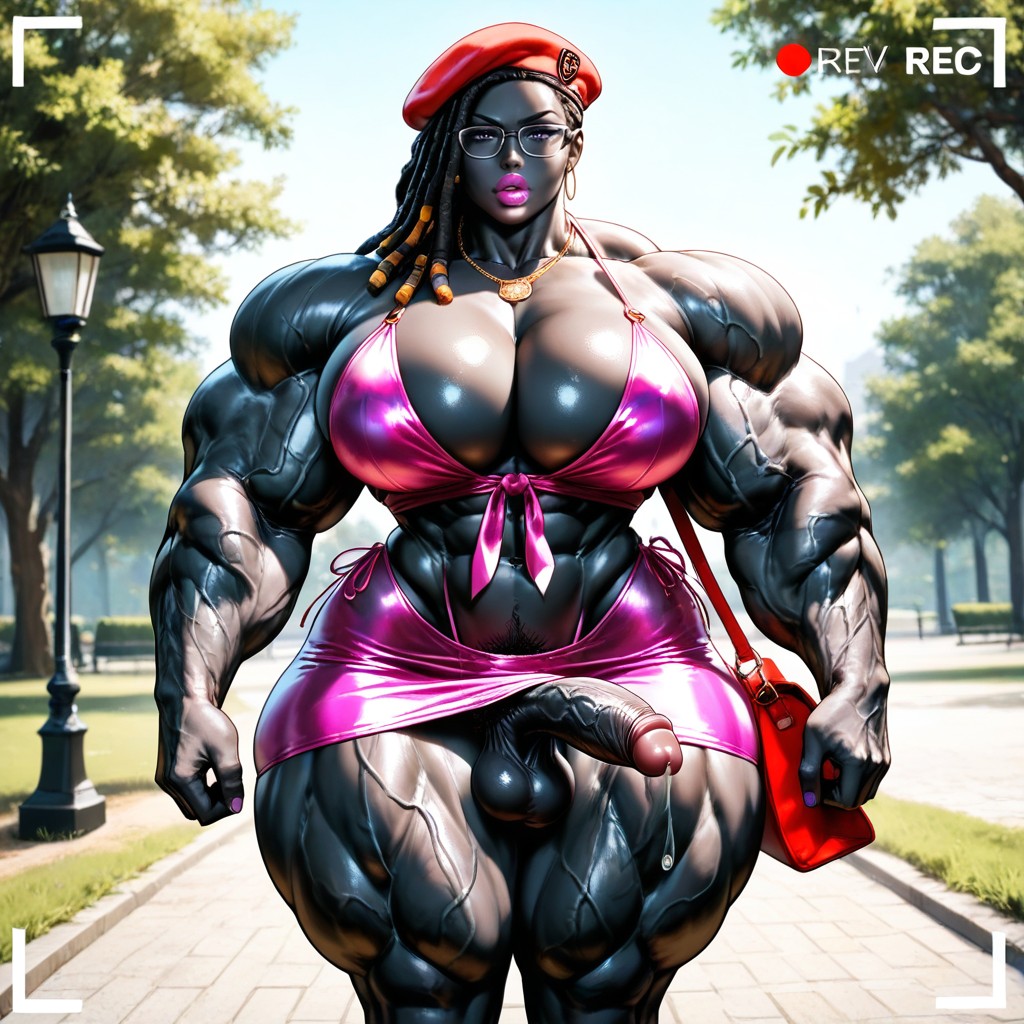 Muscle Shoulders, African, Ft Tall Hentai IA