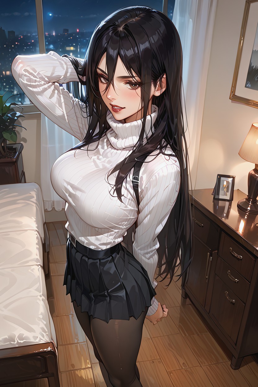 No Scarf, Culo Mediano, Pechos Redondeados Hentai IA