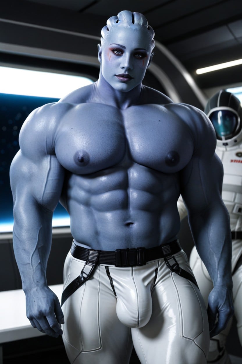 25+, Male Chested, Manly Physique Shemale AI Porn
