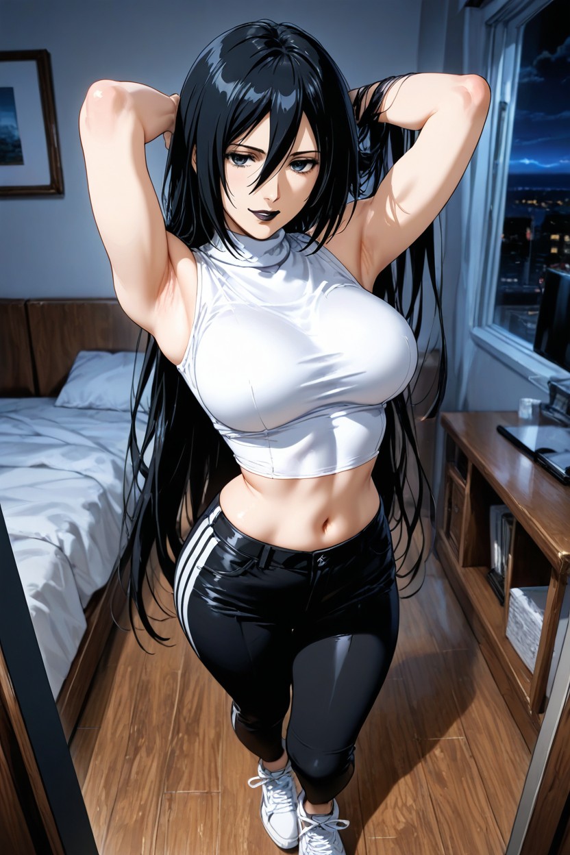 25+, Very Long Hair, Shoulders Back Hentai IA