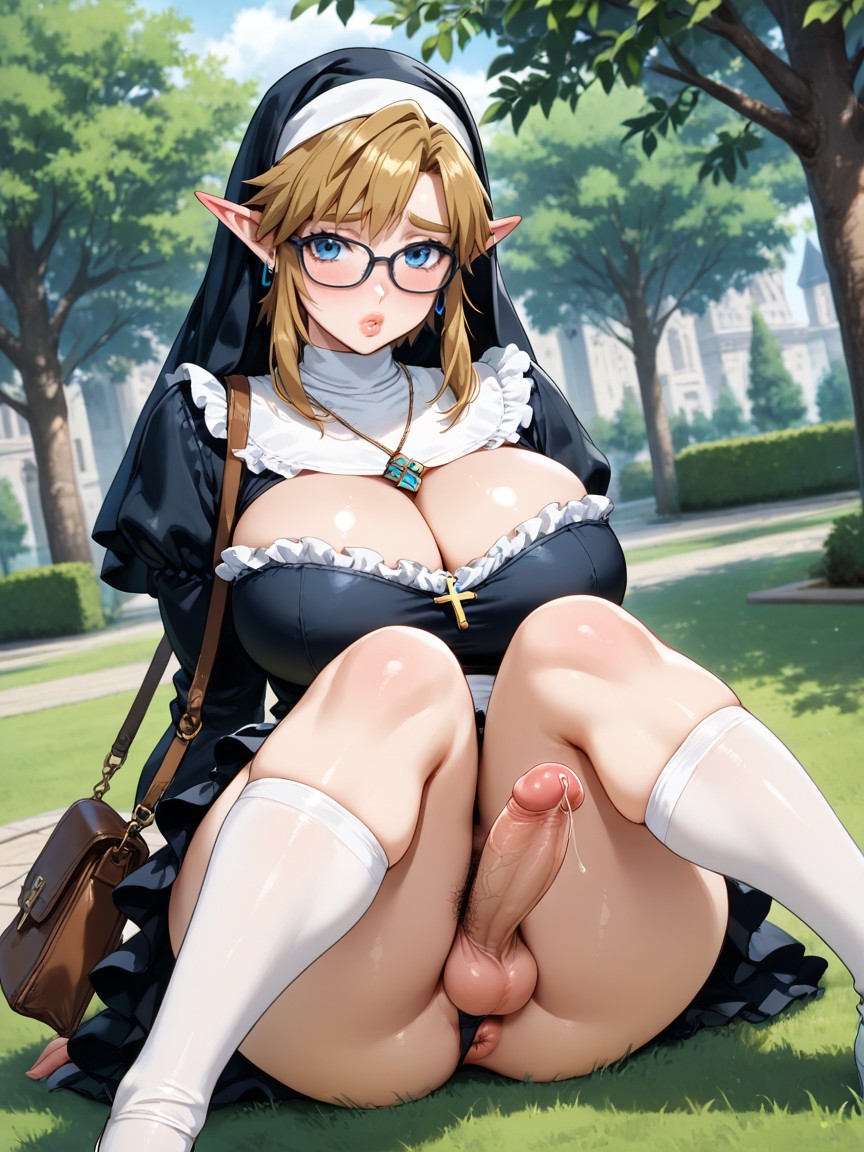 In The Grass, Puffy Anus, Precum Hentai AI Porn
