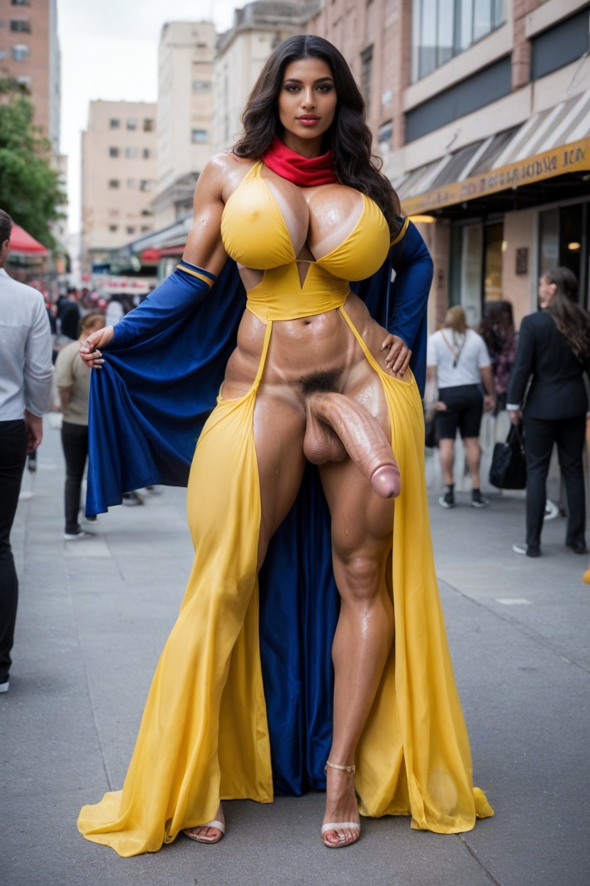 Flawless Features, Laying In Middle Of A Crowded Street With People Aroundperfect Facedelicious, Model Shemale AI Porn