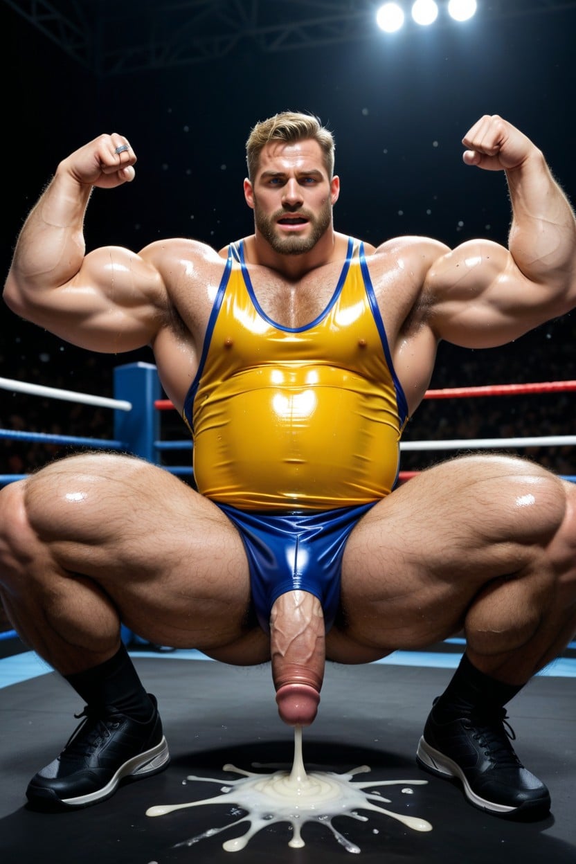 Purple Uniform, Massive, Sweaty AI Gay Porn