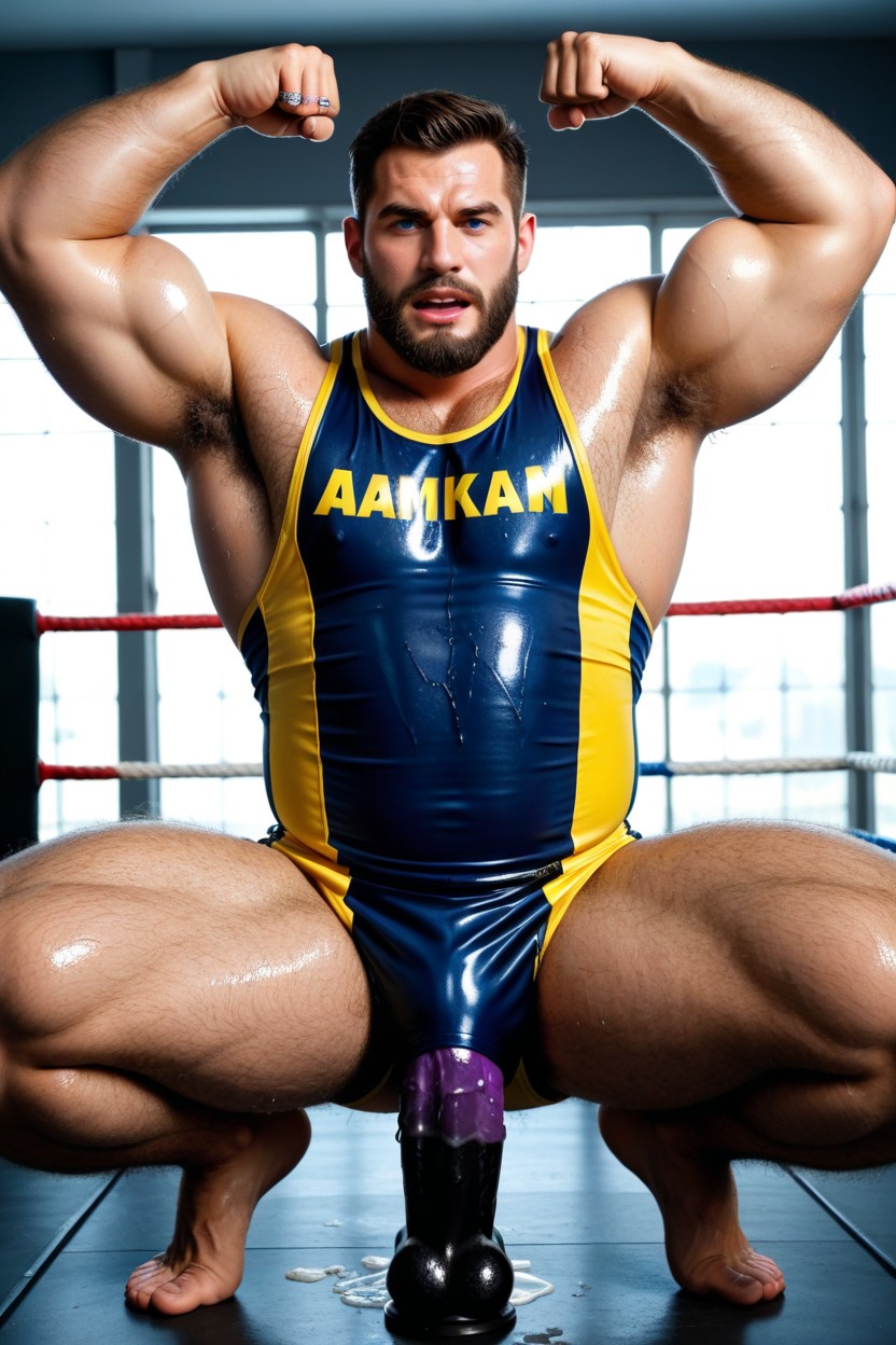 Hyper Hairy Arms, Men, Beard AI Gay Porn