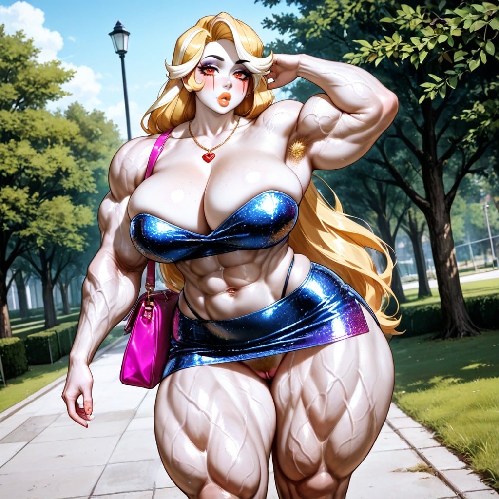 Park, Armpit Hair, Huge Biceps Hentai AI Porn