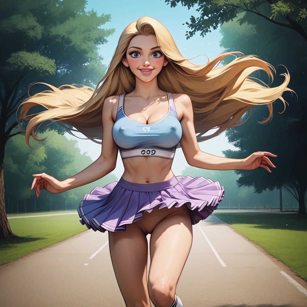 Widetutuskirt, Trees, Park Hentai AI Porn