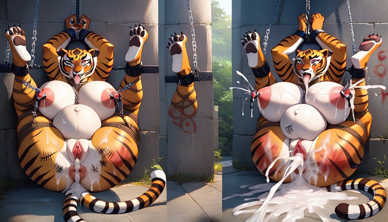Huge Nipples, Photorealistic, Full Body Furry AI Porn