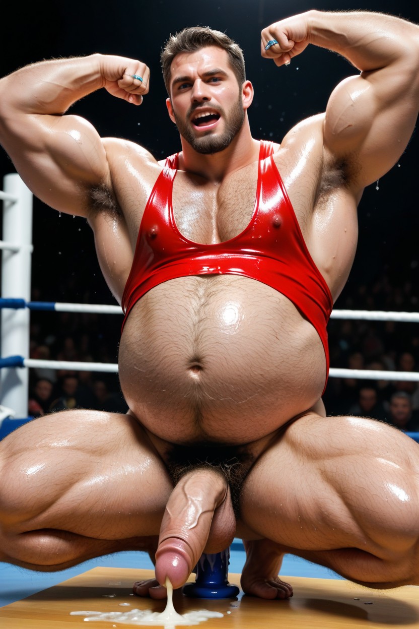 Man In Singlet, Sweaty, Sweat AI Gay Porn