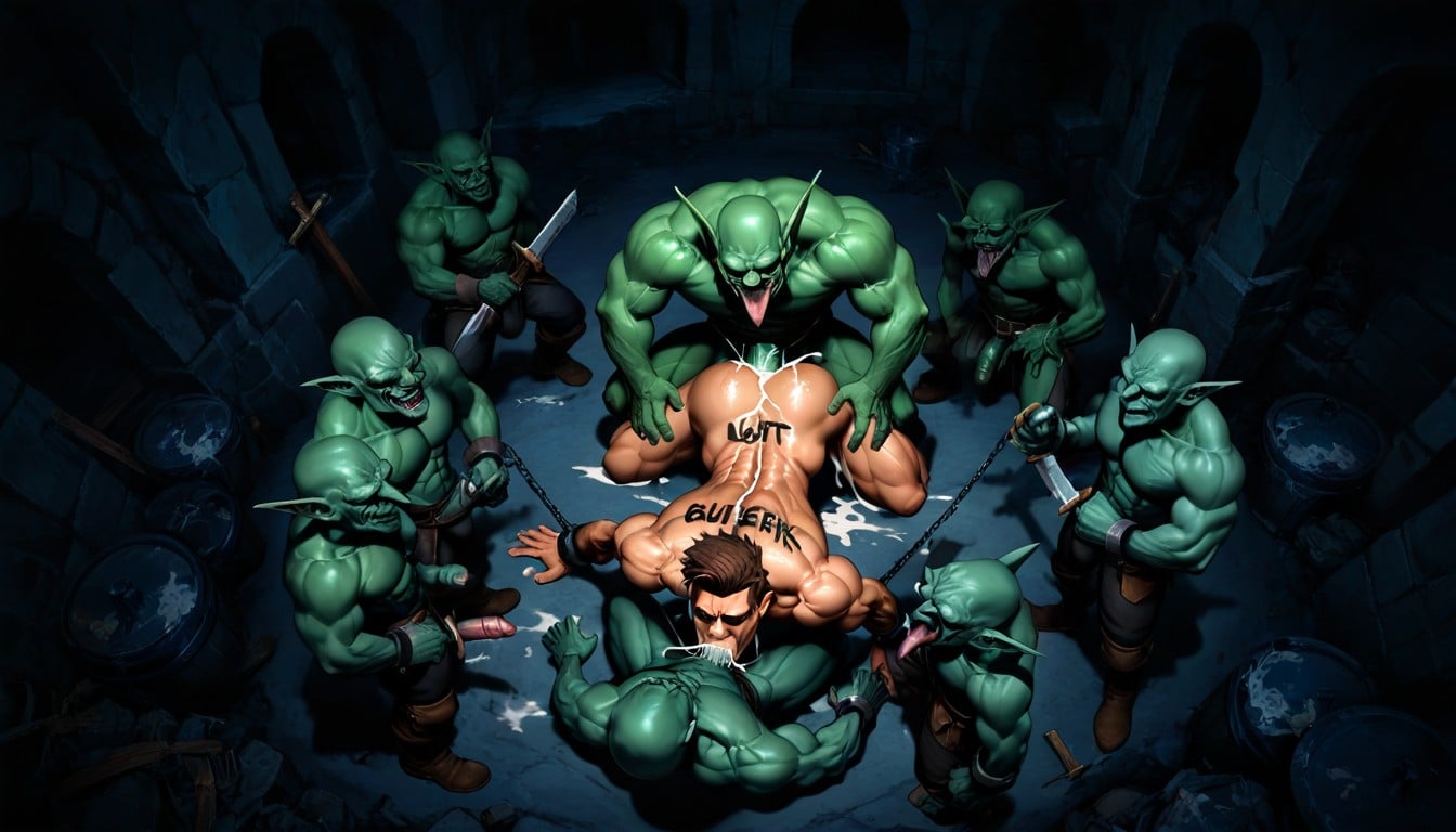 Small Ass, Multiple Dicks, Lots Of Naked Goblins Around AI Gay Porn