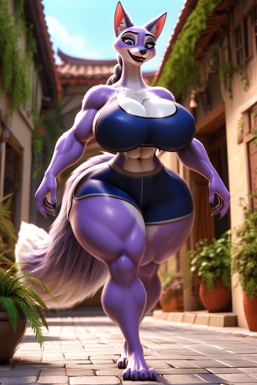 Full Body, Mommy, Pixie Haircut Furry AI Porn