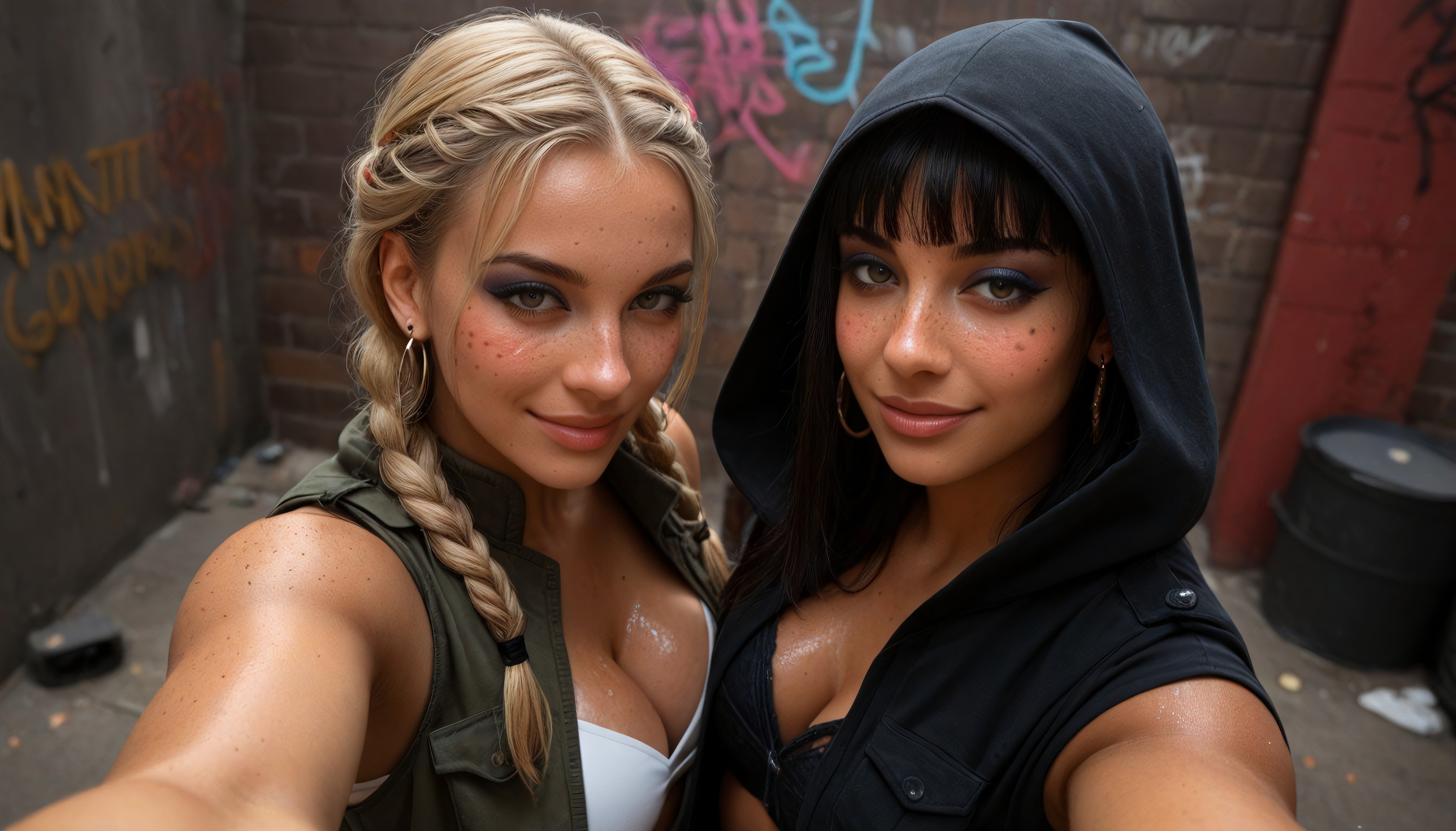 White Concrete Wall Background, Bokeh, Narrowwaist AI Porn
