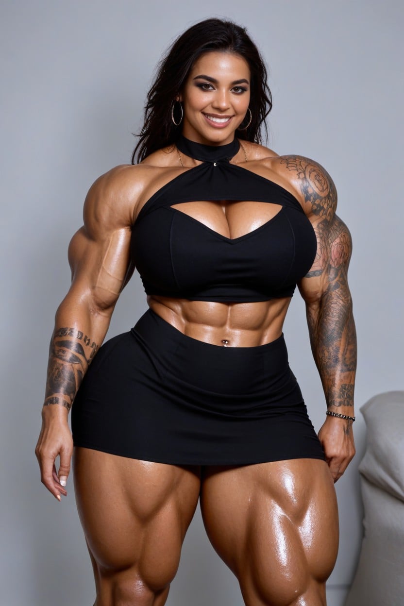 타투, Hulk Body, Chola Clothes 라틴 AI 야짤