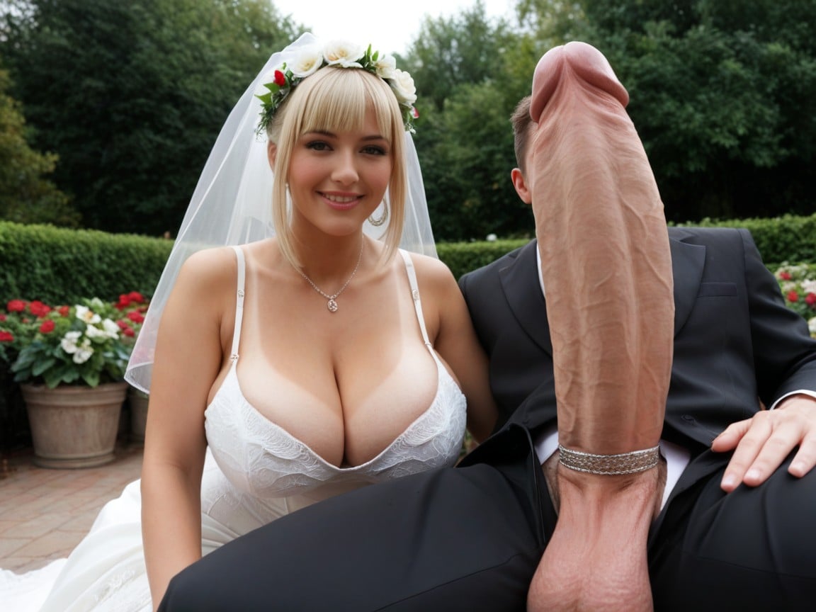 Close Up Impossible Size Cocks, Kneeling, Impossible Size Cocks AI Porn