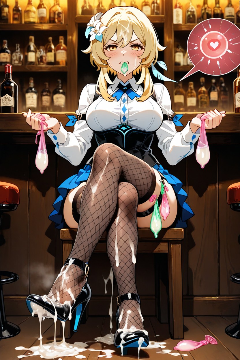Pechos Medianos, Covered By Cum, Heel Raised Hentai IA