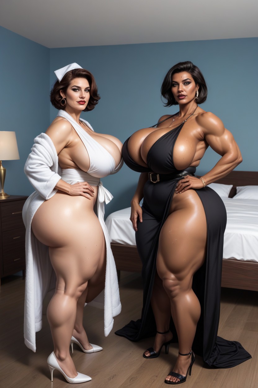 Rear View, Cleavage, 25+ AI Porn