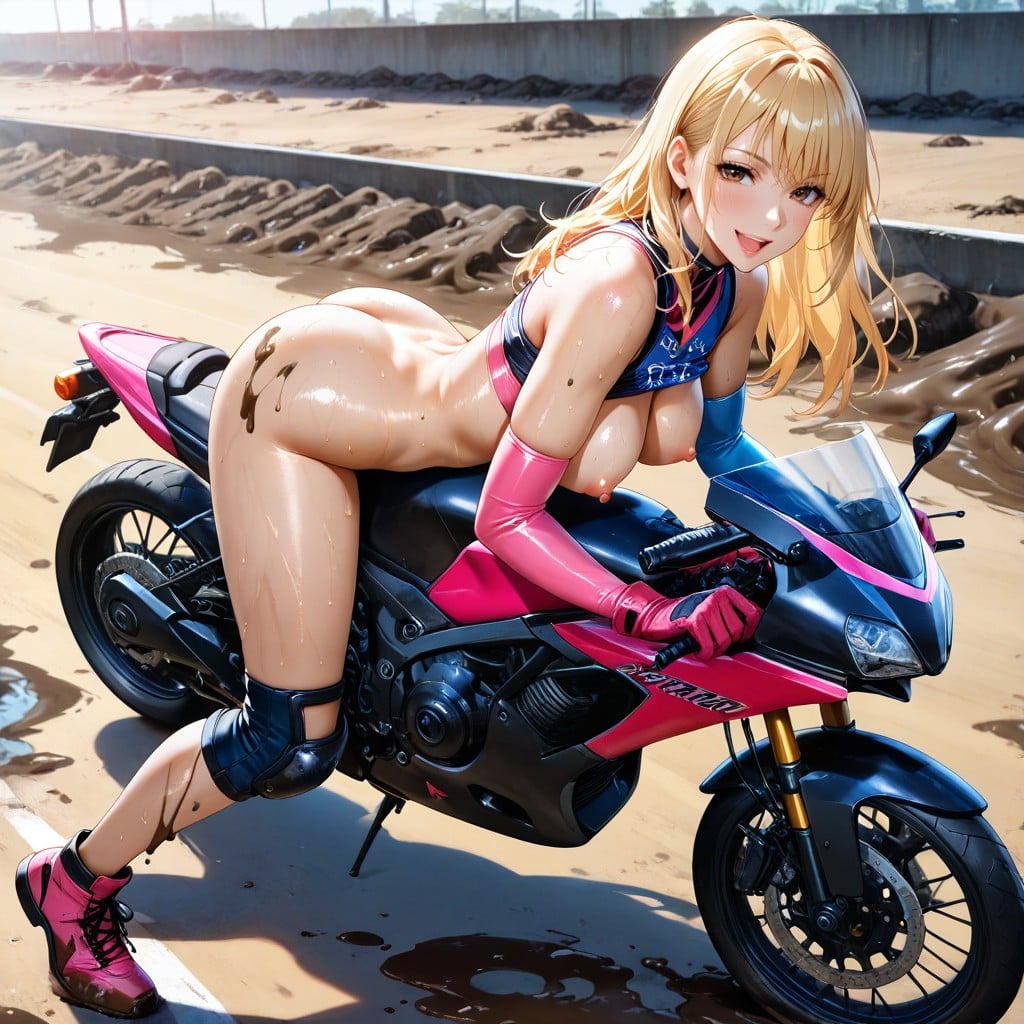 Knee Guards, Large Brown Eyes, Wasp Waist Hentai AI Porn