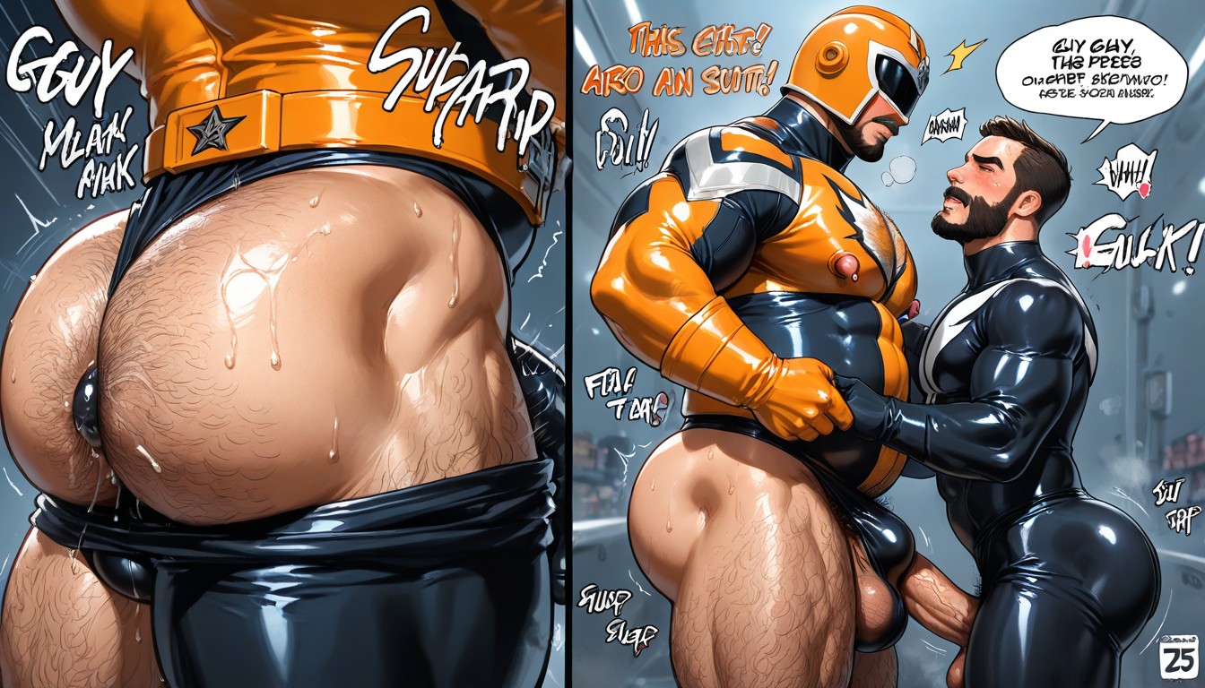 Orgasm, Hyper Penis, Juicy Anal Porno IA Gay