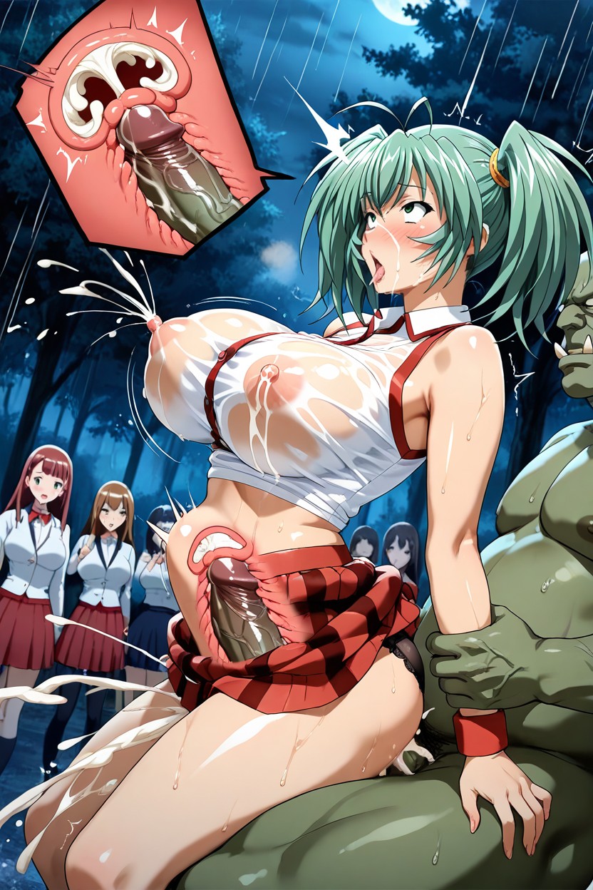 Penetrated In The Vagina, Forest, Bouncing Breasts Hentai AI Porn