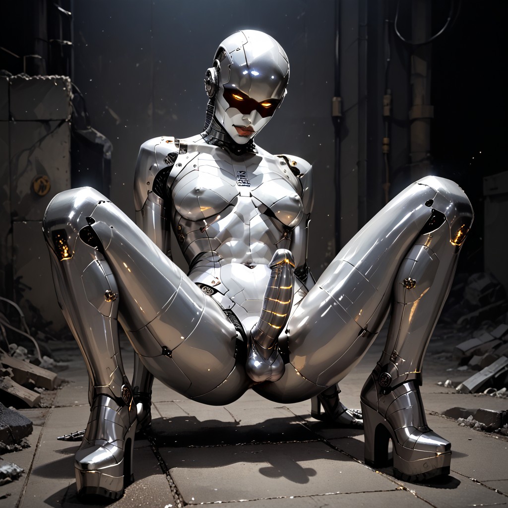 Black Eyes, Culo Pequeño, Mechanic Body Porno shemale IA