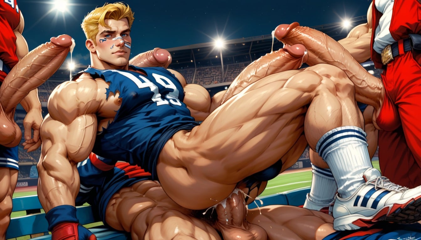 Huge Chin, Squeezable, Impossibly Long Hyper Penis AI Gay Porn