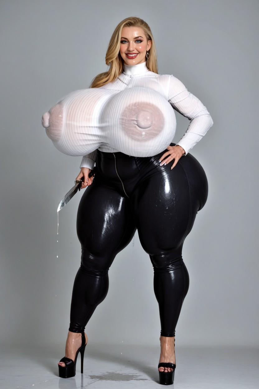 Tan Skin, Thick Cum, Looking At Viewer AI Porn