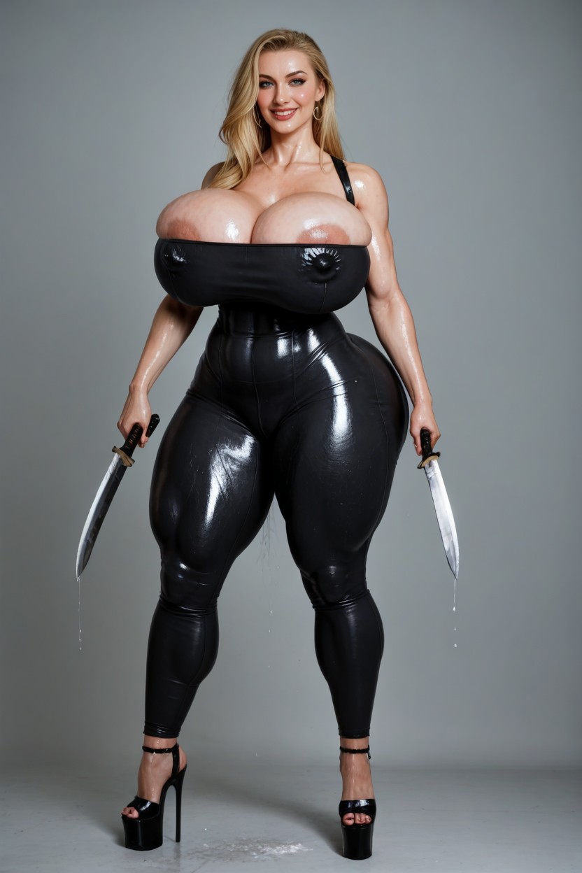 Hyper Ass, Art Style Of Devil Hs, Open Nipple Holes AI Porn