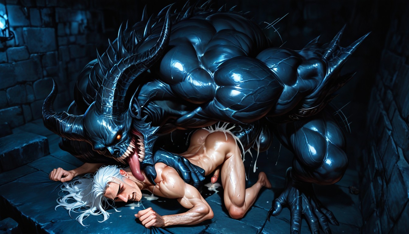 Witcher Armor, Only Human Males, Motion Lines AI Gay Porn