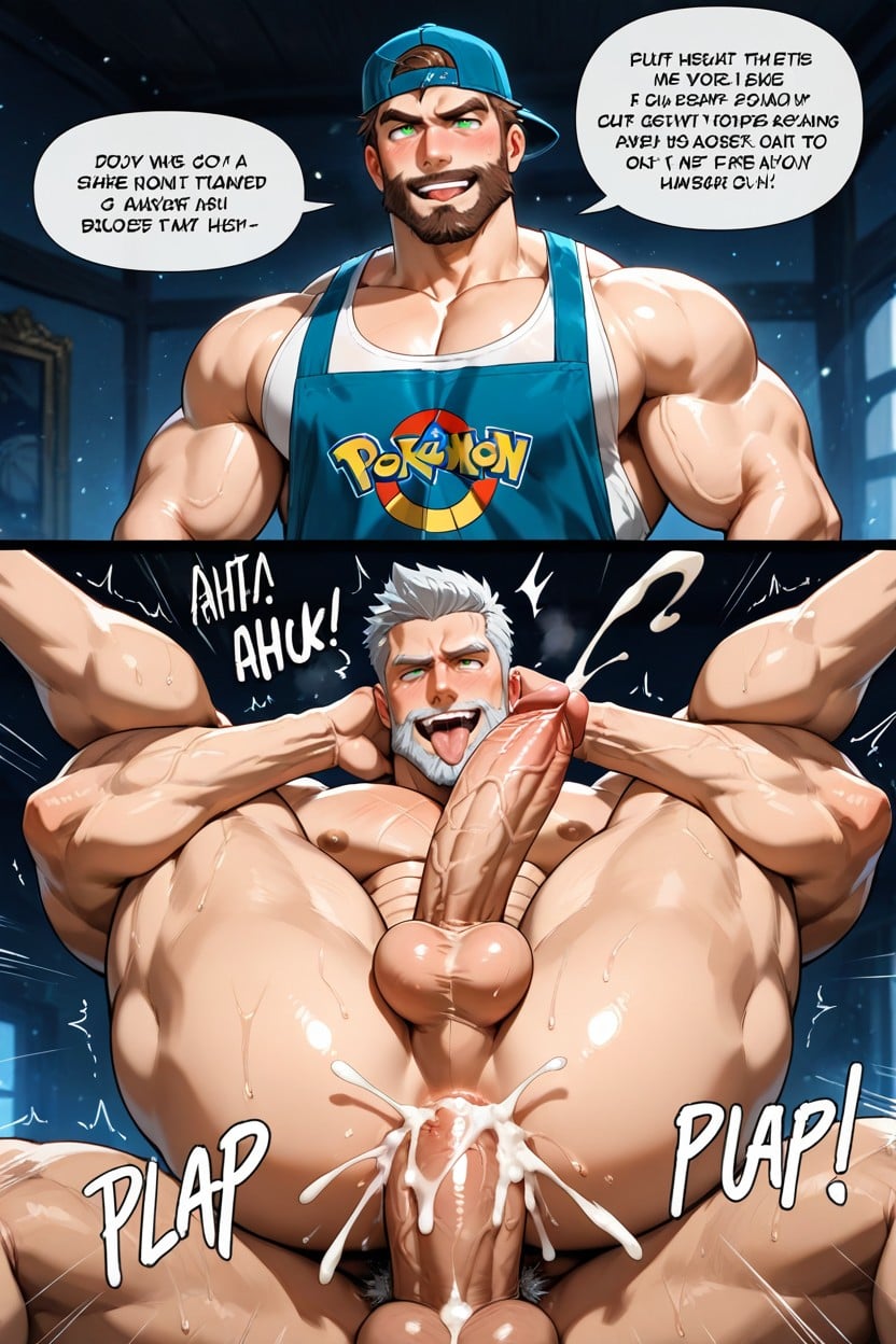 Gay, Tongue, Backwards Hat AI Gay Porn