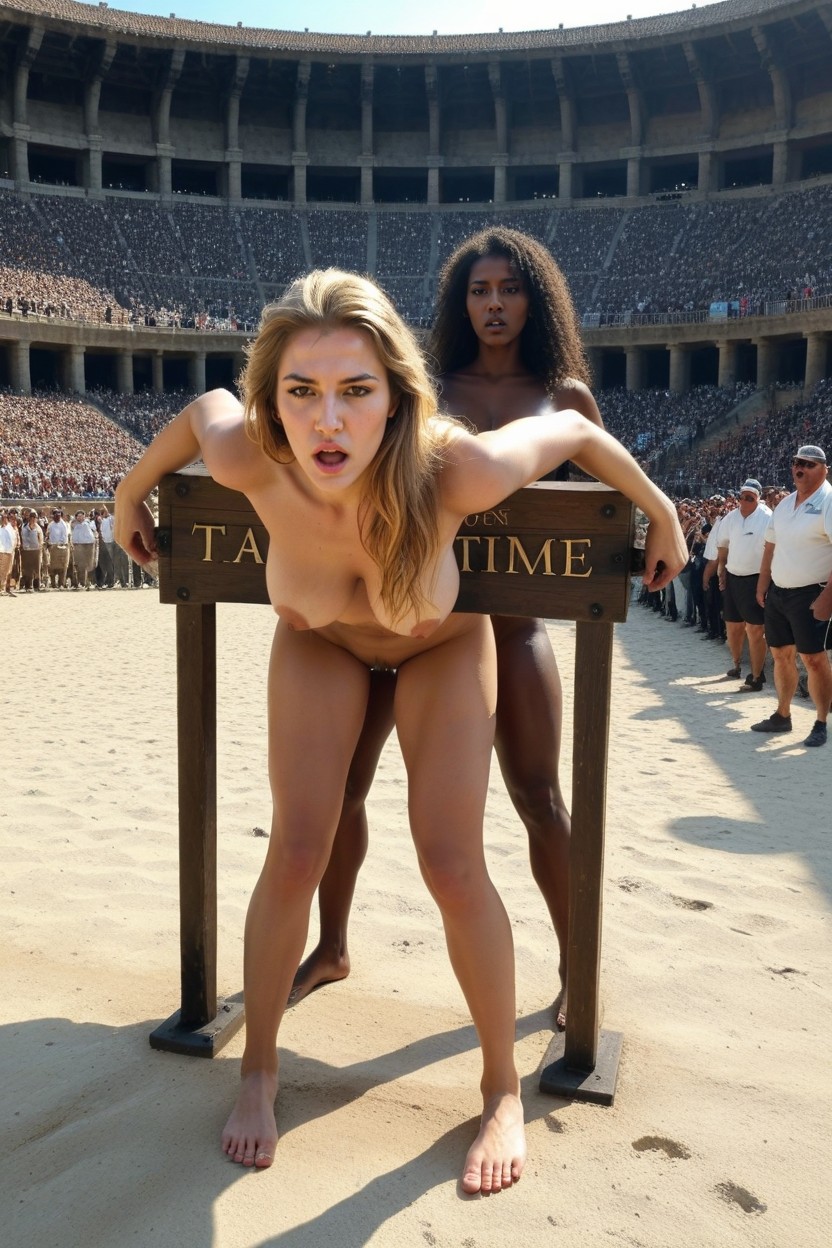 Pale Skin Has Vagina, 2 People, Female Is Totaly Naked AI Porn