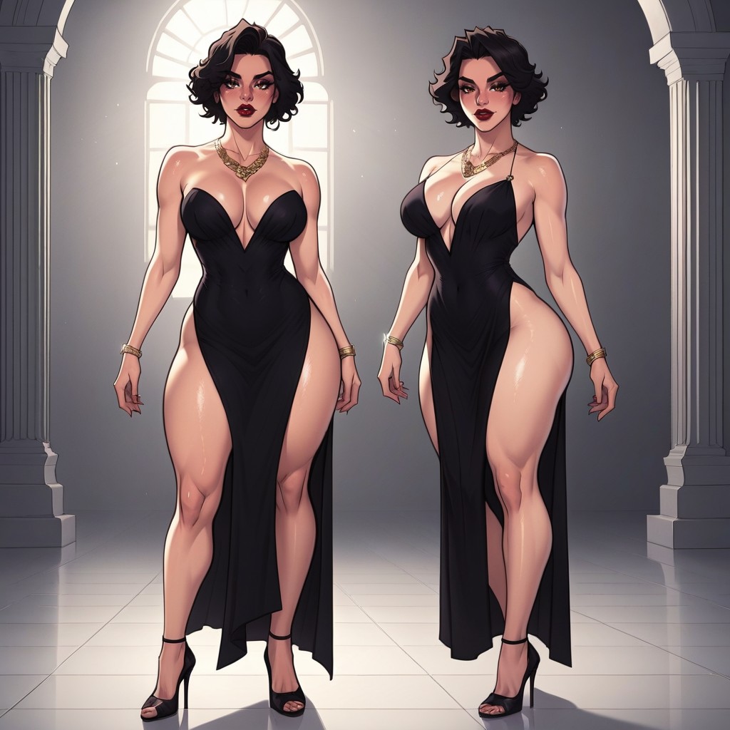 Melkor Mancin Style, Render, Red Matt Lipstick Hentai AI Porn