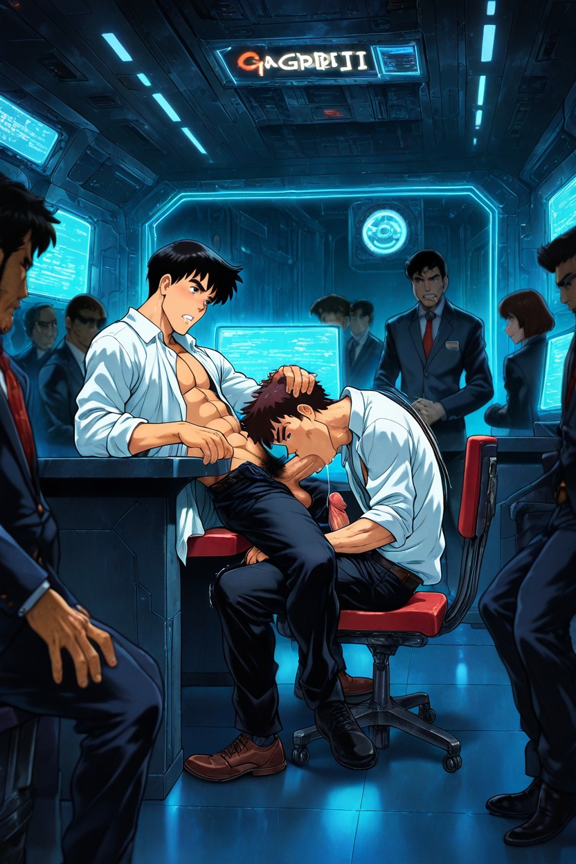 Spaceship, Massive Penis, Wolfcut AI Gay Porn