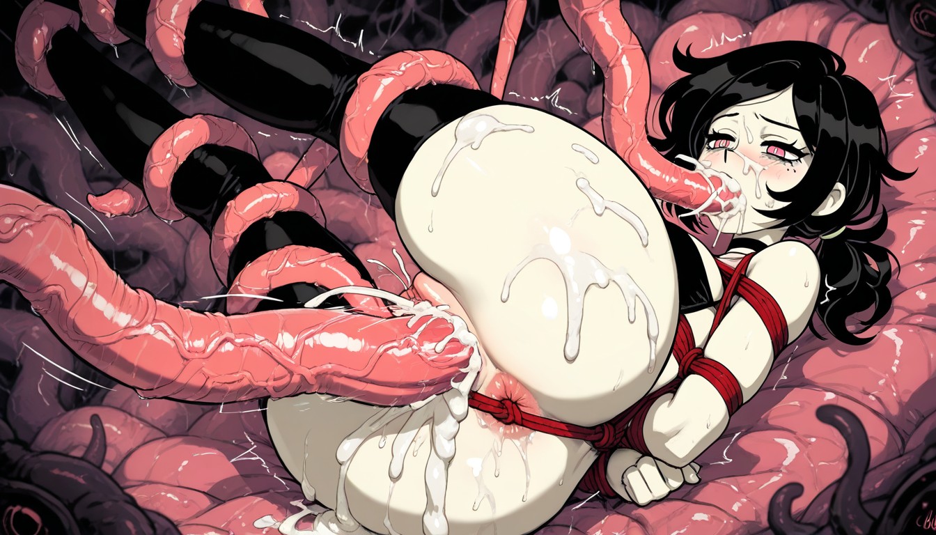 Null Art Style, High Angle, Open Vagina Hentai AI Porn