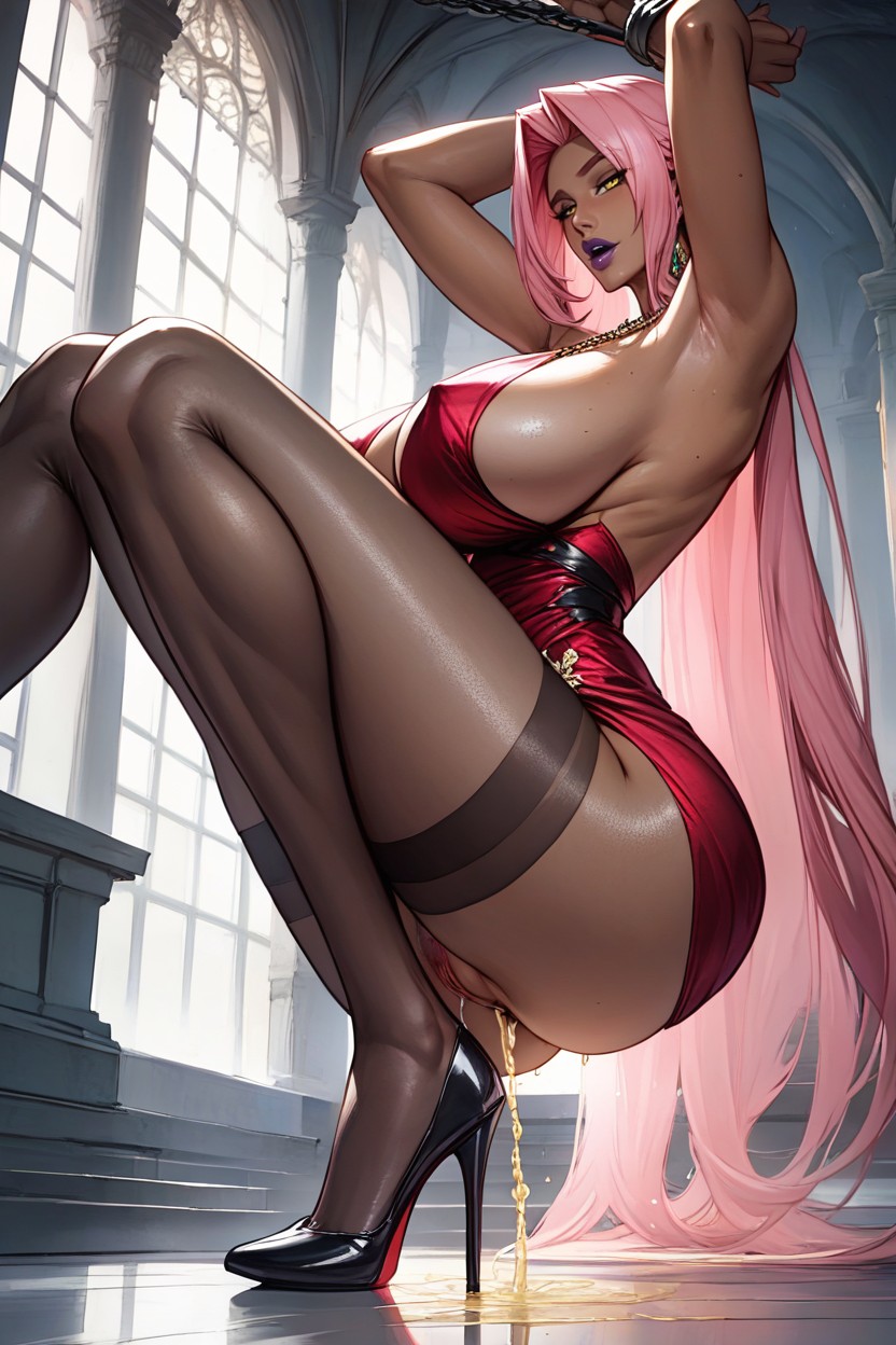 Bottom Up, Yellow Eyes, Beautiful Woman With Perfect Figure Porno IA Hentai