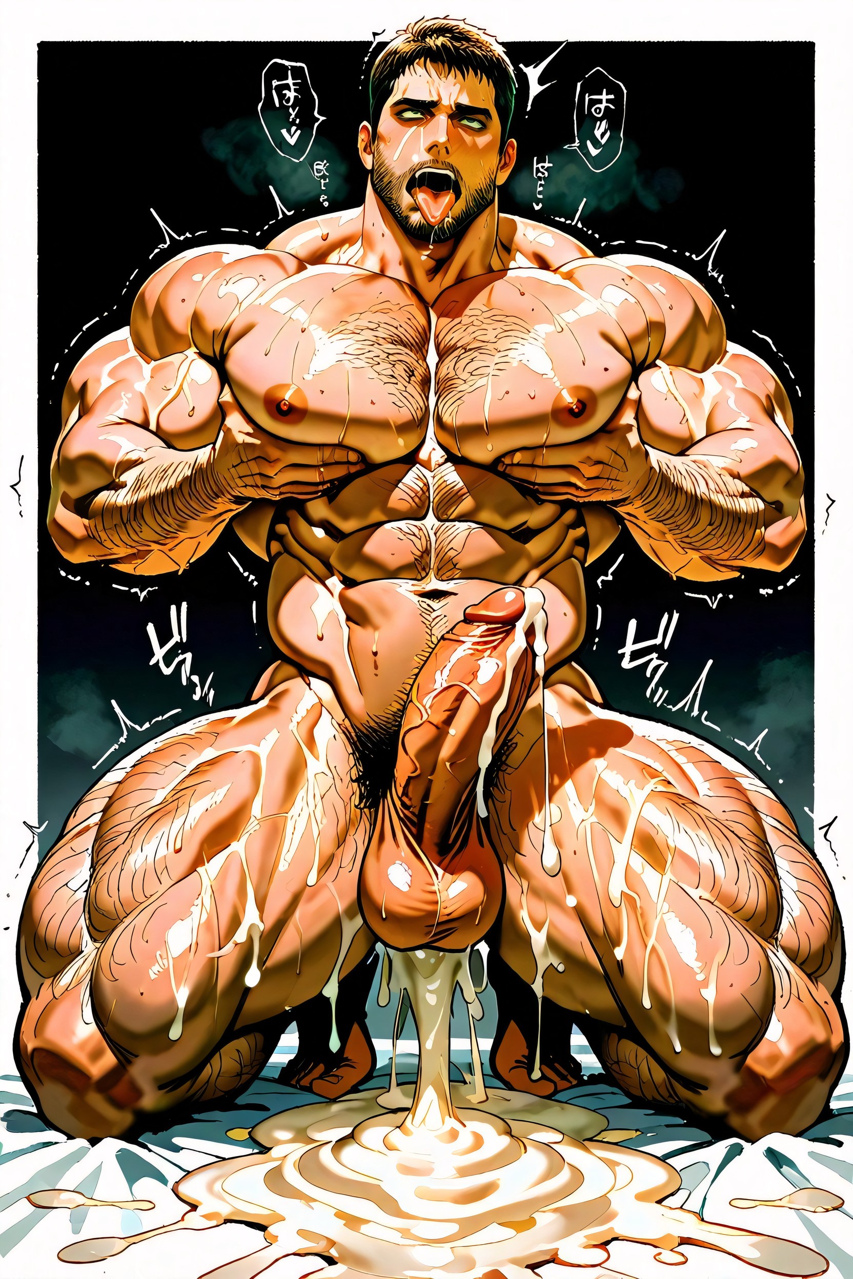 Fit, Full Body, Bulky AI Gay Porn