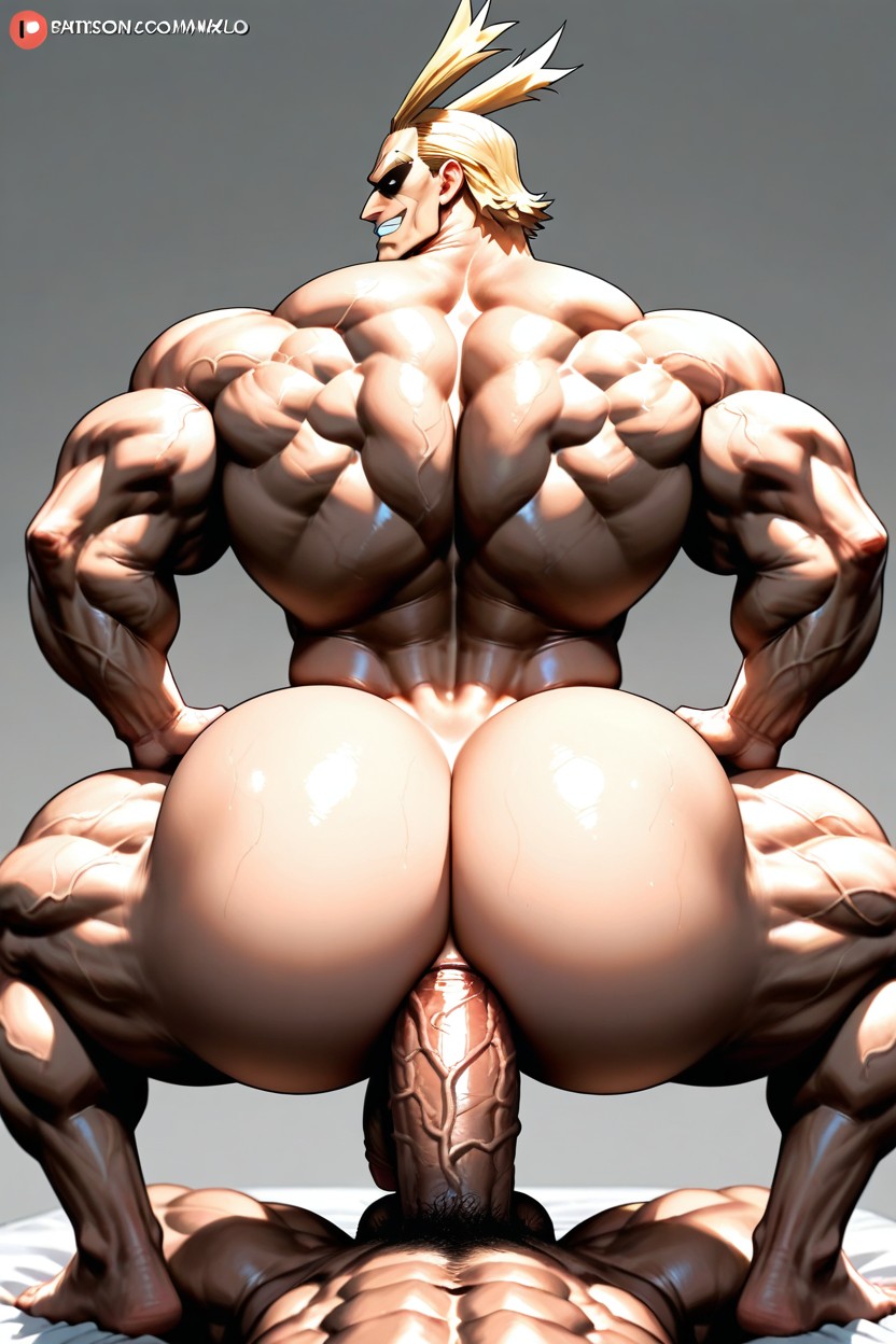25+, All Might From Boku No Hero Academia, Full Body AI Gay Porn
