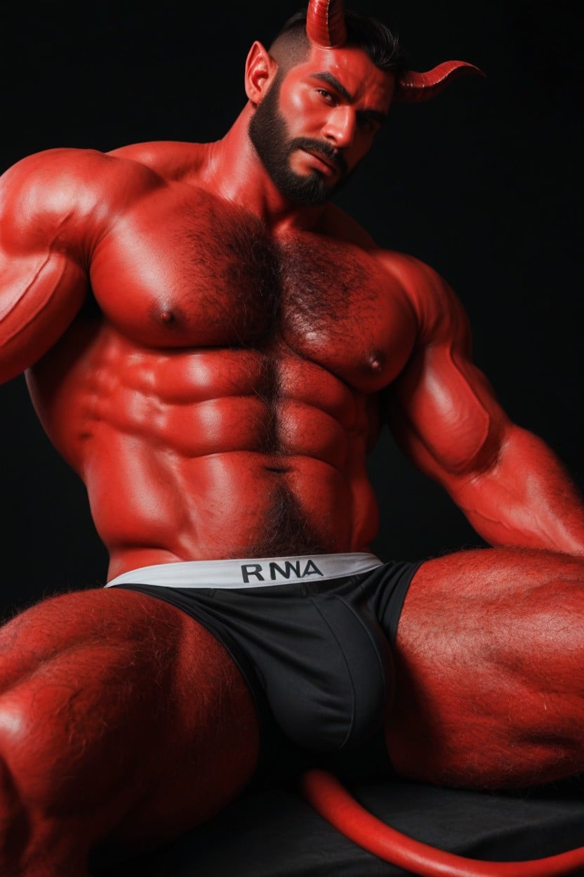 Hairless Waist, Boxer Briefs, Thick Thighs AI Gay Porn