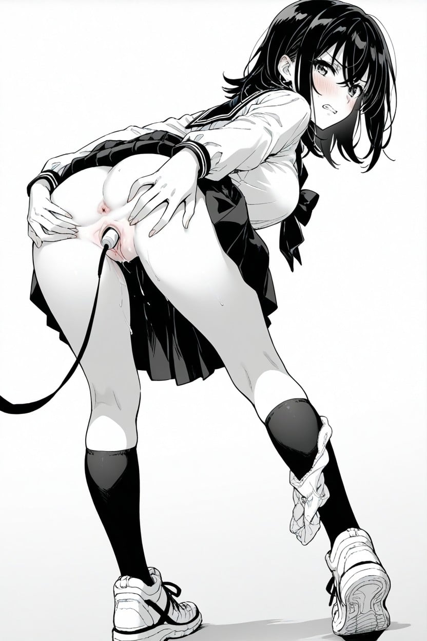 Line Drawing Only, Perfect Hands, Sidelocks Hentai IA