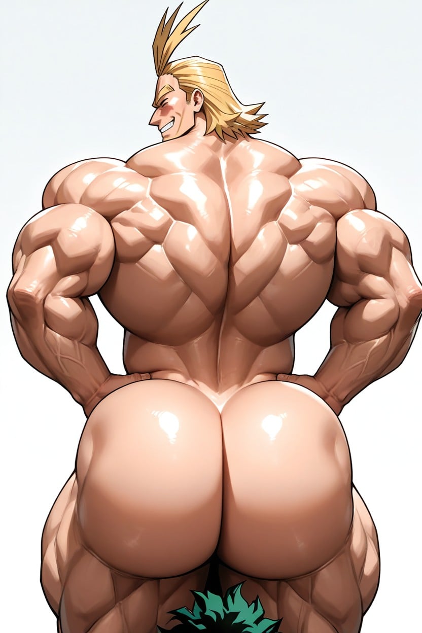 Thick Thighs, Giant Ass, Ass Hyper Huge Than Body AI Gay Porn