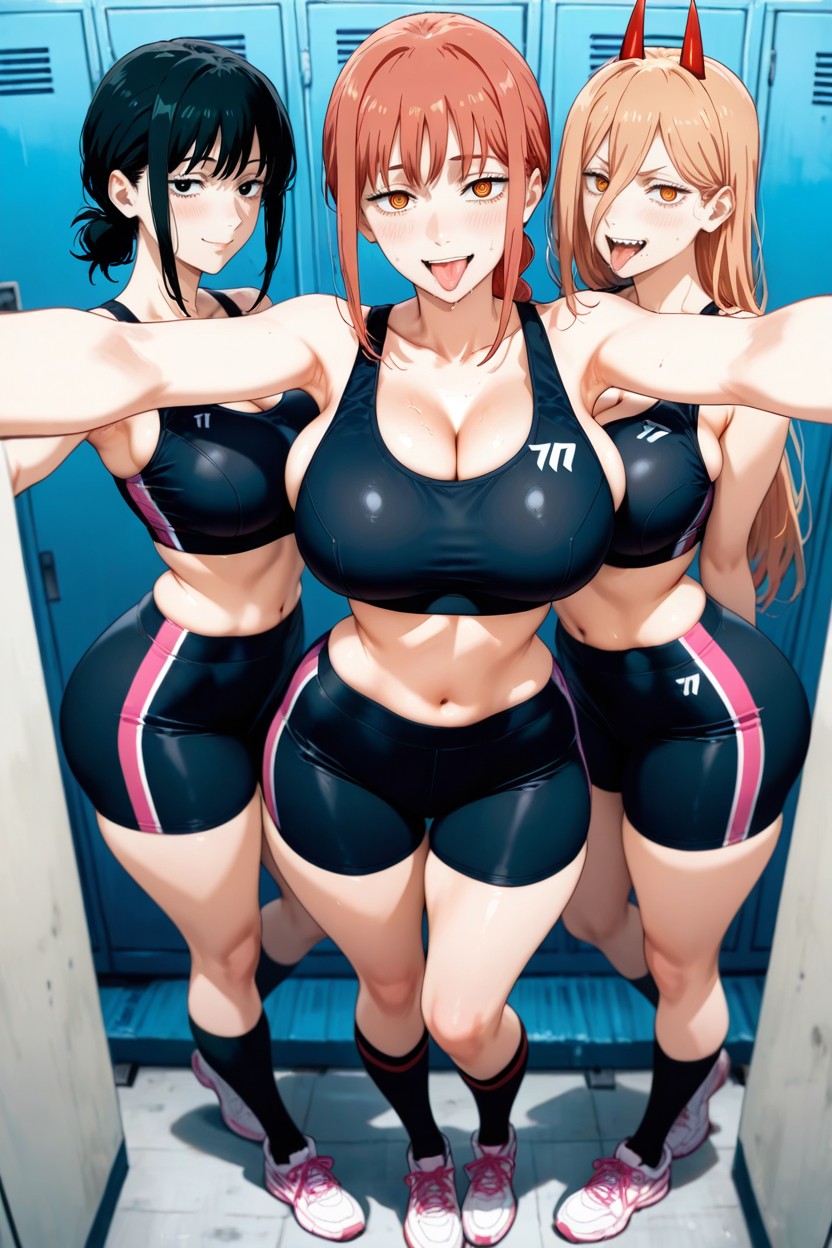 Sports Bra, Big Ass, Standing Nearby AI Porn