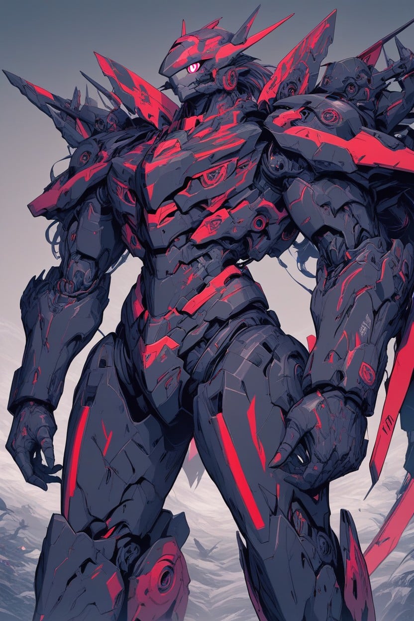 Aerodynamic Frame, Foot Tall Mecha, Werewolf Mecha AI Porn