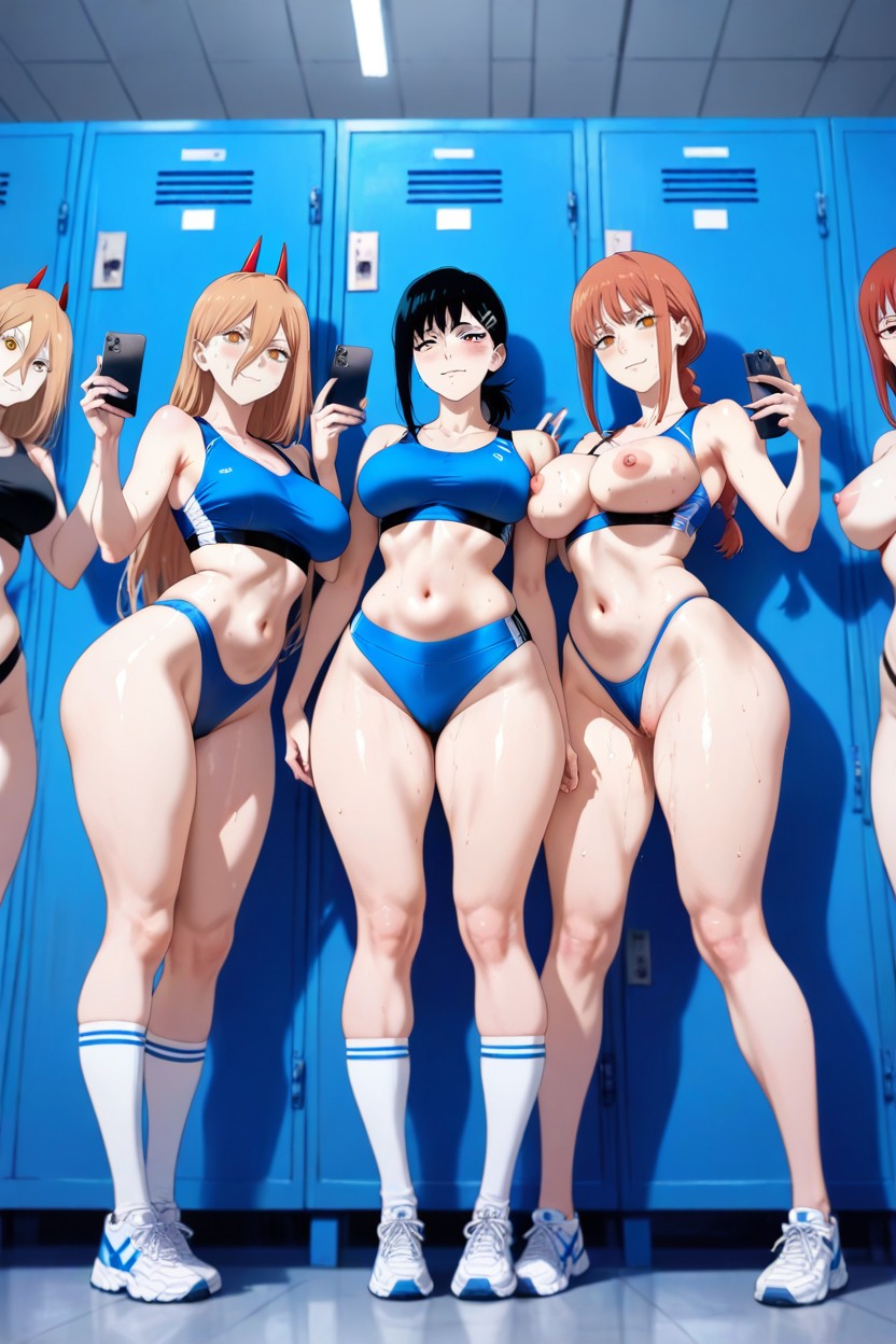Locker Room, Same Height, Sports Bra AI Porn