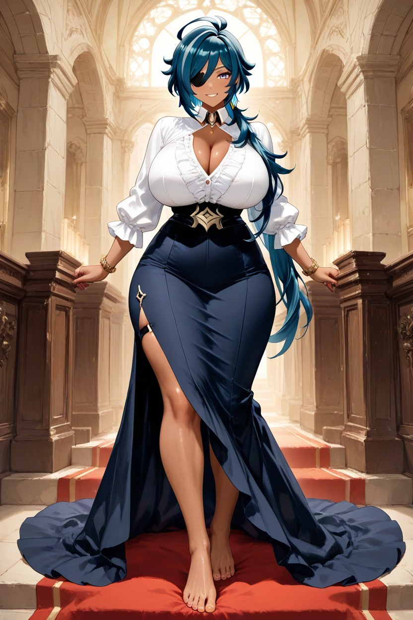 Hyper Long Tall Body, Detailed Feet, Big AI Porn