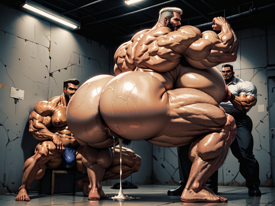 Breast Expansion, Bearded, Hyper Breasts AI Porn