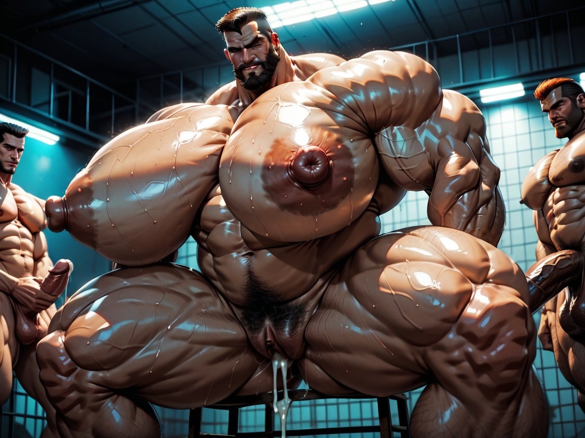 Thick Thighs, Oiled Skin, Breast Expansion AI Porn