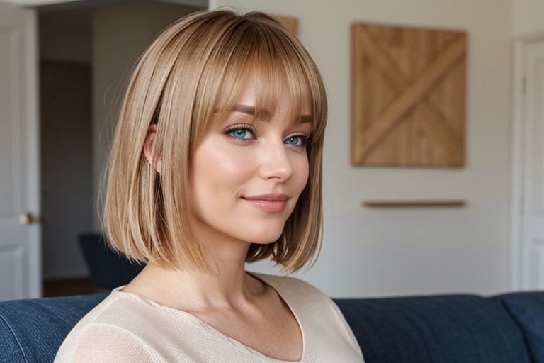 Thick Body, Sofa, Hair AI Porn