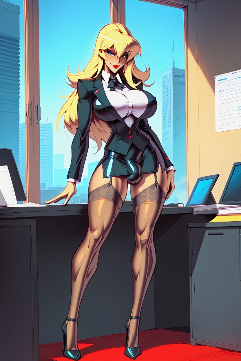 Full Body, Tall Bimbo, Perfect Thighs AI Porn