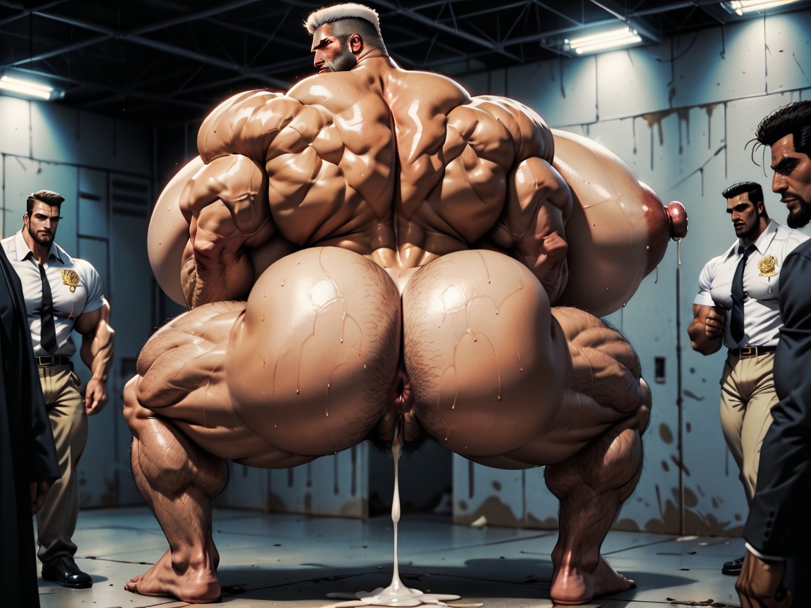 Prison, Sideburns, Extremely Large Ass AI Porn